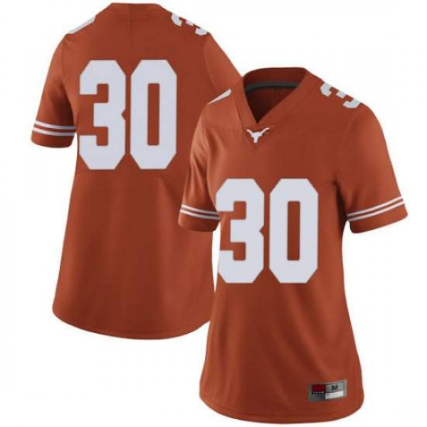 Women's University of Texas #30 Toneil Carter Limited Stitched Jersey Orange
